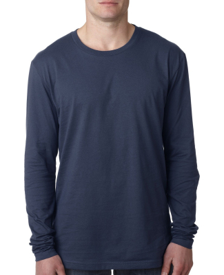 Next Level 3601 Men's Long Sleeve Crew in Indigo