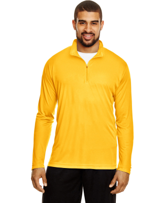 Team 365 TT31 Men's Zone Performance Quarter-Zip in Sport athletic gold