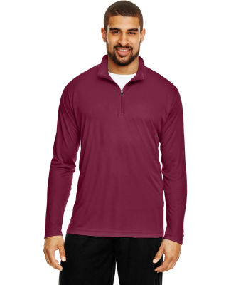 Team 365 TT31 Men's Zone Performance Quarter-Zip in Sport maroon