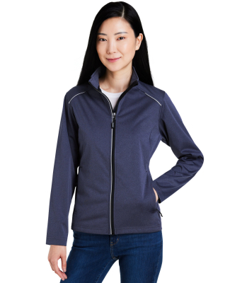 Core 365 CE708W Ladies' Techno Lite Three-Layer Kn in Classic navy heather