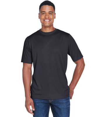 Team 365 TT11H Men's Sonic Heather Performance T-S in Black heather
