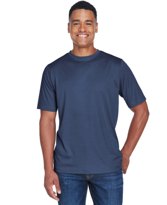 Team 365 TT11H Men's Sonic Heather Performance T-S in Sport dark navy heather