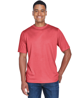 Team 365 TT11H Men's Sonic Heather Performance T-S in Sport red heather