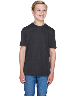 Team 365 TT11HY Youth Sonic Heather Performance T- in Black heather