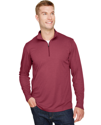 Team 365 TT31H Men's Zone Sonic Heather Performanc in Sport maroon heather