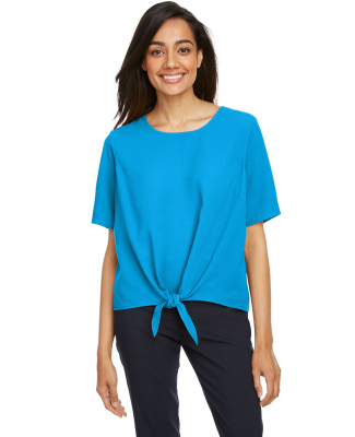 Devon and Jones DP617W Ladies' Perfect Fit™ Tie- in Ocean blue