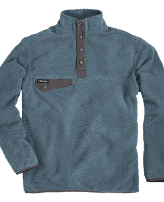 DRI DUCK 7355 Men's Brooks Sherpa Fleece Pullover in Slate blue