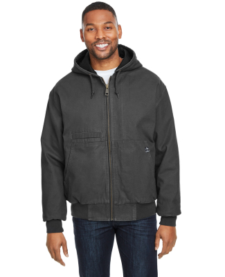 DRI DUCK 5034 Men's Laramie Canvas Hooded Jacket in Charcoal