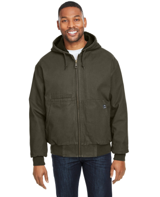 DRI DUCK 5034 Men's Laramie Canvas Hooded Jacket in Olive