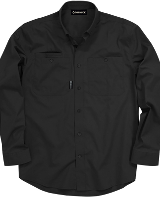 DRI DUCK 4450 Men's Craftsman Woven Shirt in Black