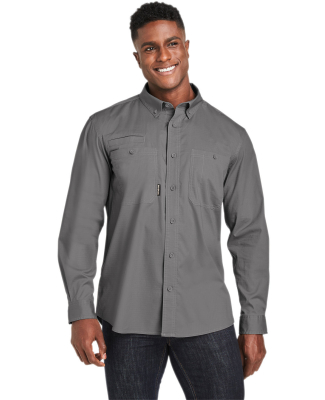 DRI DUCK 4450 Men's Craftsman Woven Shirt in Gunmetal