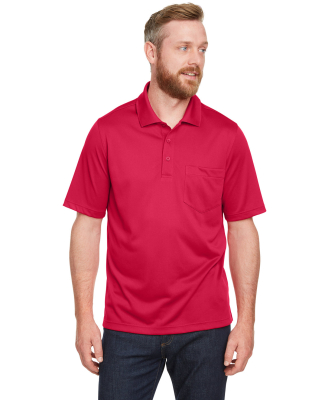 Harriton M348P Men's Advantage Snag Protection Plu in Red