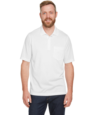 Harriton M348P Men's Advantage Snag Protection Plu in White