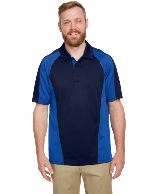 Harriton M385 Men's Advantage Snag Protection Plus in Dark navy/ true royal/ dark charcoal