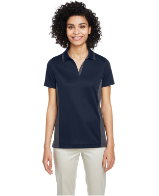 Harriton M386W Ladies' Flash Snag Protection Plus  in Dark navy/ dark charcoal