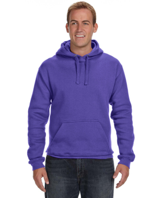 J America 8824 Adult Premium Fleece Pullover Hoode in Purple