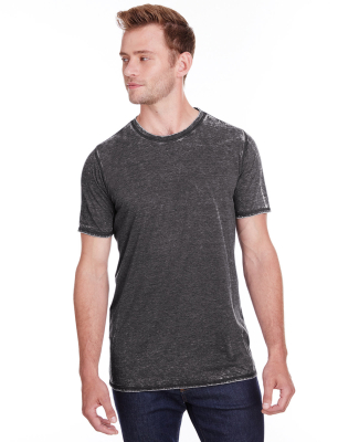 J America 8115 Adult Vintage Zen Jersey T-Shirt in Dark Smoke