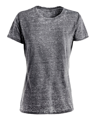 J America 8116 Ladies' Zen Jersey T-Shirt in Dark smoke