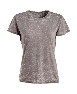 J America 8116 Ladies' Zen Jersey T-Shirt in Cement