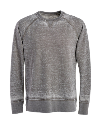 J America 8920 Adult Vintage Zen Crewneck Sweatshi in Cement