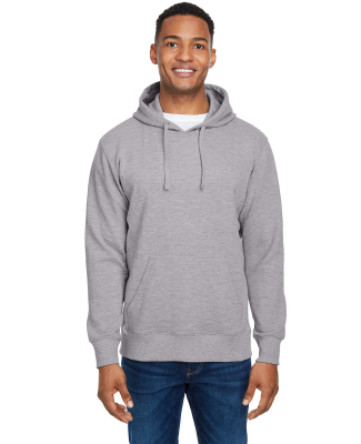 J America 8706 Ripple Fleece Pulllover Hooded Swea in Oxford