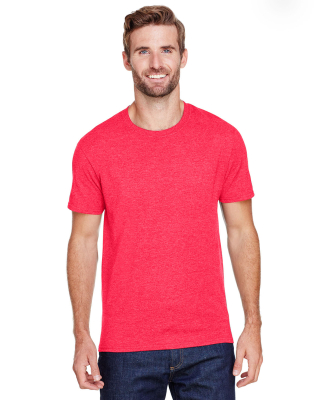 Jerzees 560MR Adult Premium Blend Ring-Spun T-Shir in Fiery red heather