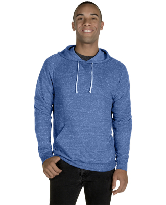 Jerzees 90M Adult Snow Heather Raglan Hooded Sweat in Royal
