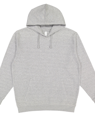 LA T 201Z Adult Pullover Fleece Hoodie in Heather