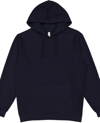LA T 201Z Adult Pullover Fleece Hoodie in Navy