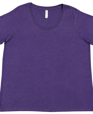 LA T 3816 Ladies' Curvy Fine Jersey T-Shirt in Vintage purple