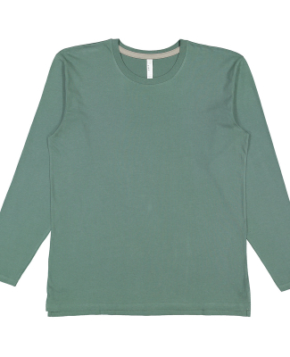 LA T 6918 Men's Fine Jersey Long-Sleeve in Basil