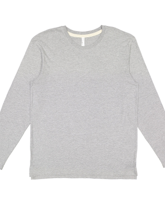 LA T 6918 Men's Fine Jersey Long-Sleeve in Heather
