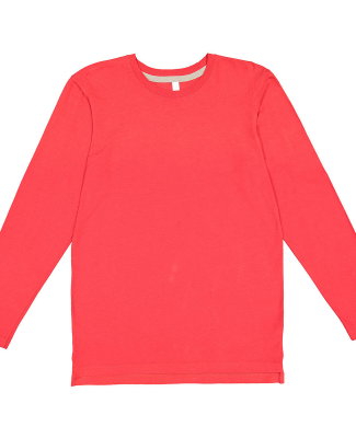 LA T 6918 Men's Fine Jersey Long-Sleeve in Red