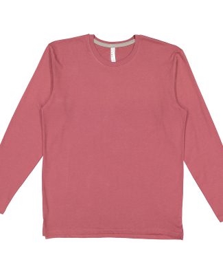 LA T 6918 Men's Fine Jersey Long-Sleeve in Rouge