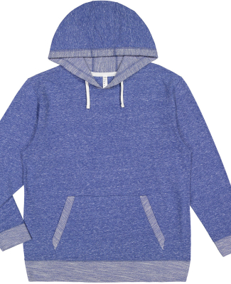 LA T 6779 Adult Harborside Melange French Terry Ho in Royal melange