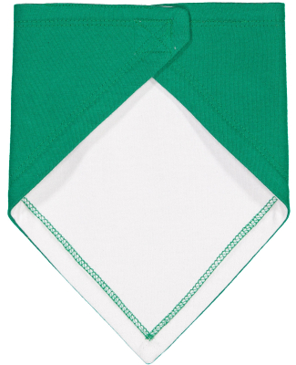 Rabbit Skins 1012 Infant Premium Jersey Bandana Bi in Kelly/ white