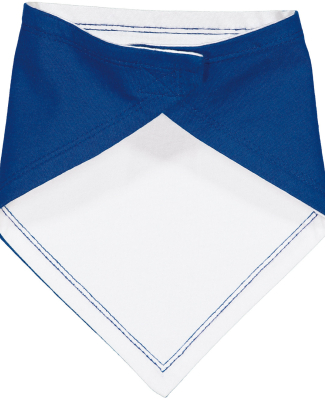 Rabbit Skins 1012 Infant Premium Jersey Bandana Bi in Royal/ white