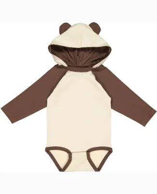Rabbit Skins 4418 Infant Long Sleeve Fine Jersey B in Natural/ brown