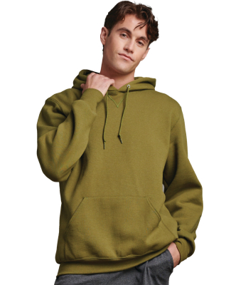 Russell Athletic 695HBM Unisex Dri-Power® Hooded  in Green moss