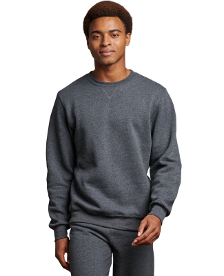Russell Athletic 698HBM Unisex Dri-Power® Crewnec in Black heather