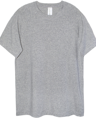 Threadfast Apparel 382R Unisex Impact Raglan T-Shi in Heather Grey