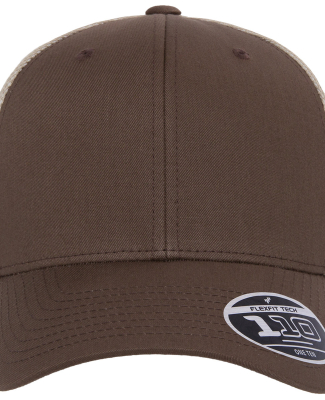 Yupoong-Flex Fit 110M Adult 110® Mesh Cap in Brown/ khaki