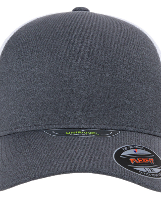 Yupoong-Flex Fit 5511UP Unipanel Cap in Melange dark grey/ white