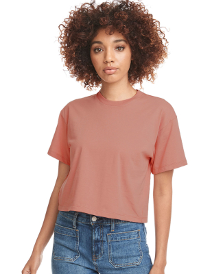Next Level Apparel 1580 Ladies' Ideal Crop T-Shirt in Desert Pink