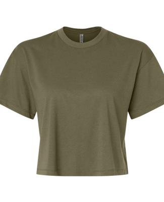 Next Level Apparel 1580 Ladies' Ideal Crop T-Shirt in Military Green