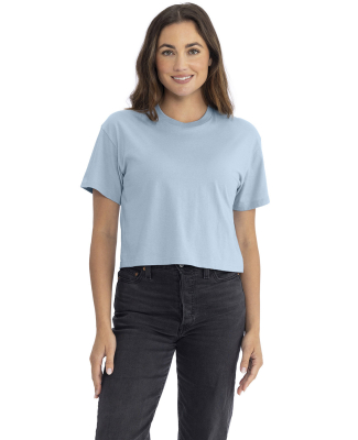 Next Level Apparel 1580 Ladies' Ideal Crop T-Shirt in Stonewash denim