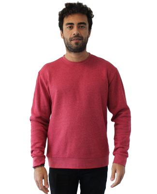 Next Level Apparel 9002 Unisex Malibu Pullover Swe in Heather cardinal