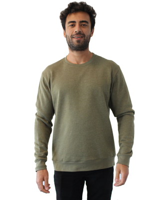 Next Level Apparel 9002 Unisex Malibu Pullover Swe in Heather military green