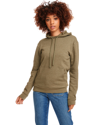 Next Level Apparel 9302 Unisex Malibu Pullover Hoo in Heather military green