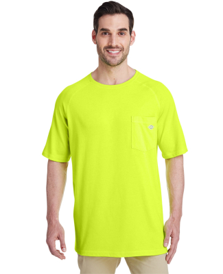 Dickies SS600 Men's 5.5 oz. Temp-IQ Performance T- in Bright yellow